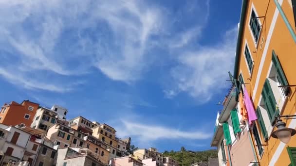 Riomaggiore Cinque Terre Italien — Stockvideo