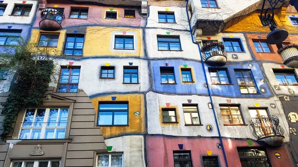 Hundertwasser Huis Wenen Oostenrijk — Stockfoto
