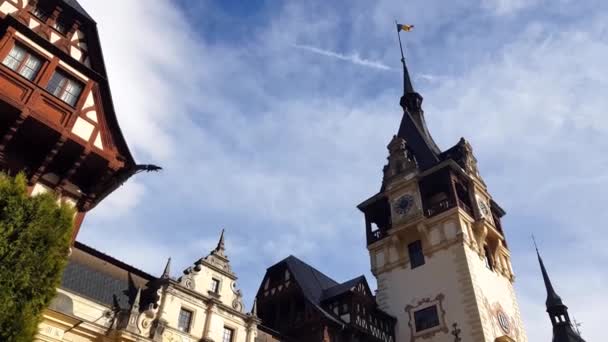 Замок Пелес Сіная Румунія — стокове відео