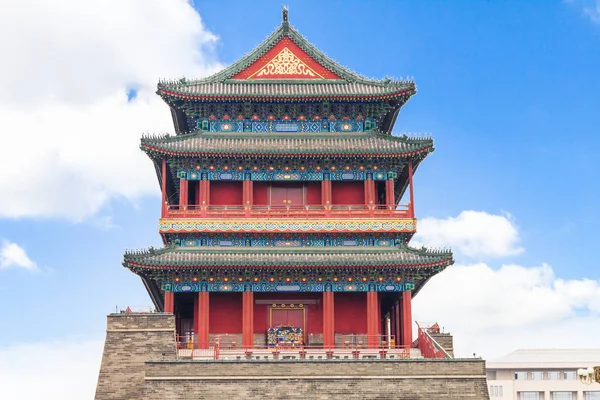 Beijing Drum Tower Peking Kina — Stockfoto