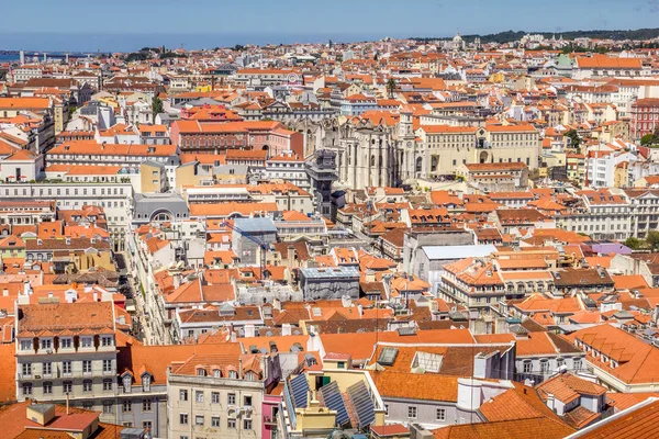 Lizbon Portekiz Havadan Görünüşü — Stok fotoğraf