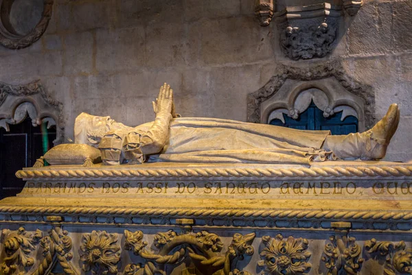 Luis Camoes Mezar Jeronimos Manastırı Belem Lizbon — Stok fotoğraf