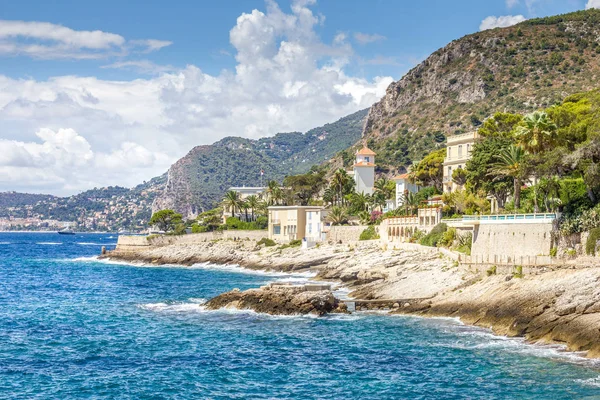 Coast in Cap d'Ail, Costa Azzurra, Francia — Foto Stock