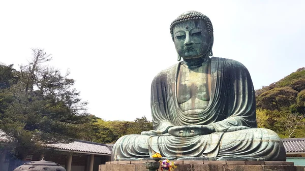 Grand Bouddha Daibutsu Ktoku Kamakura Préfecture Kanagawa Japon — Photo