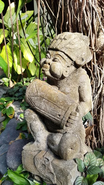 Statue Dans Jardin Bali Indonésie — Photo