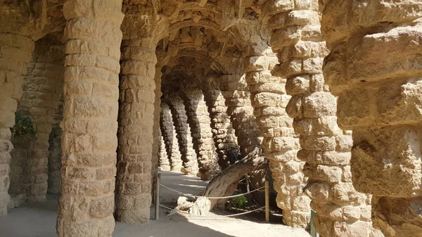 Parc Güell Barcelona Spanien — Stockfoto