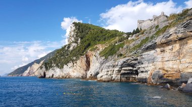 Portovenere, La Spezia, Liguria, İtalya manzarası