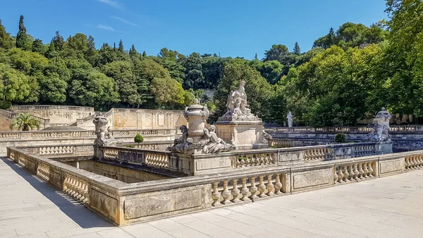 Park Jardin Fontaine Nimes France — Stock Photo, Image