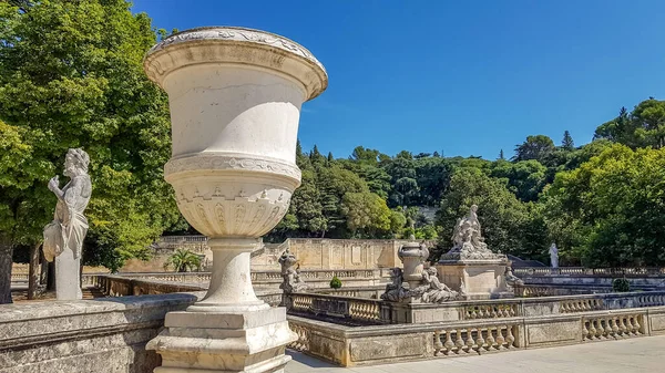 Park Jardin Fontaine Nimes Fransa — Stok fotoğraf