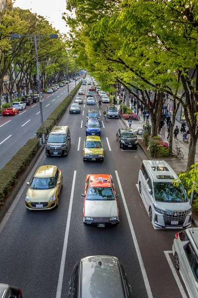 Tokio Japón Abril 2019 Coches Las Calles Zona Shibuya Centro — Foto de Stock