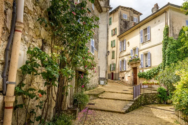 Vista Del Pueblo Gilette Sur Francia — Foto de Stock