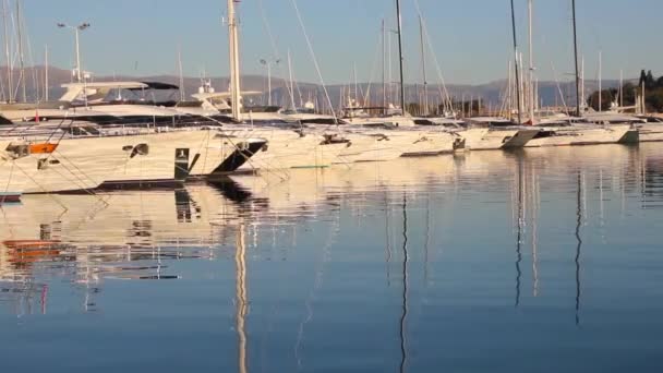 Port Antibes South France — Stock Video