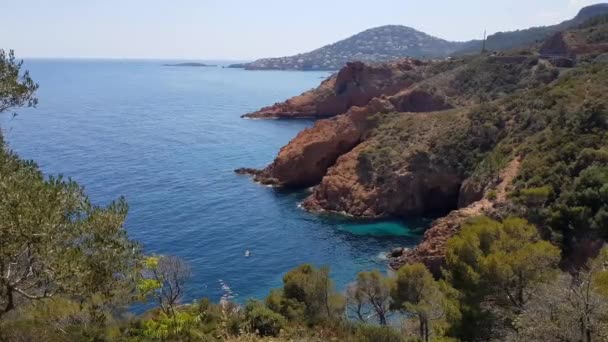 Theoule Sur Mer Südfrankreich — Stockvideo