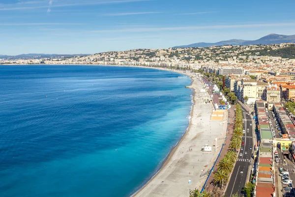 Vista Aérea Nice Riviera Francesa — Fotografia de Stock