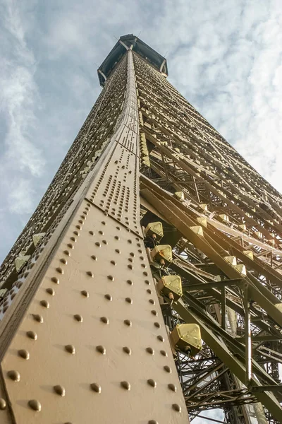 Top Part Eiffel Tower Paris France — Stock Photo, Image