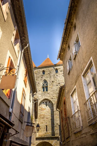 Μεσαιωνική Πόλη Carcassonne Νότια Της Γαλλίας — Φωτογραφία Αρχείου