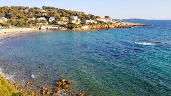 Playa Portissol Sanary Sur Francia —  Fotos de Stock