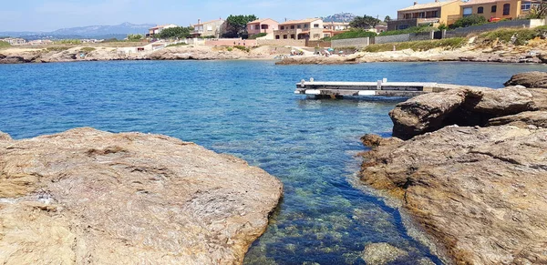 Beach Six Fours Les Plages Var France — Stock Photo, Image