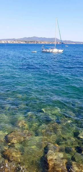 Strand Six Fours Les Plages Var Frankreich — Stockfoto