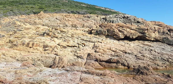 Piedras Piana Beach Córcega Francia — Foto de Stock