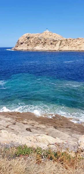 Utsikt Över Ile Rousse Korsika Frankrike — Stockfoto