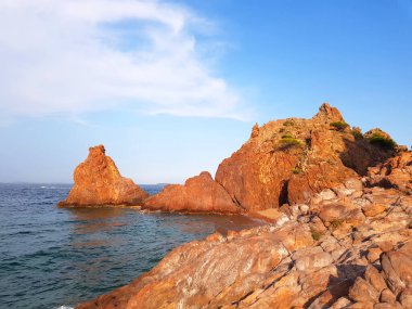 Theoule sur Mer, Fransa 'da plaj