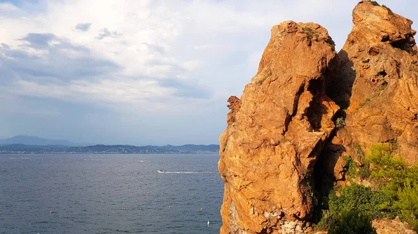 Red Rocks Esterel Theoule Sur Mer South France — Stock fotografie