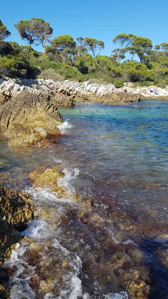 Landskap Cap Antibes Södra Frankrike — Stockfoto