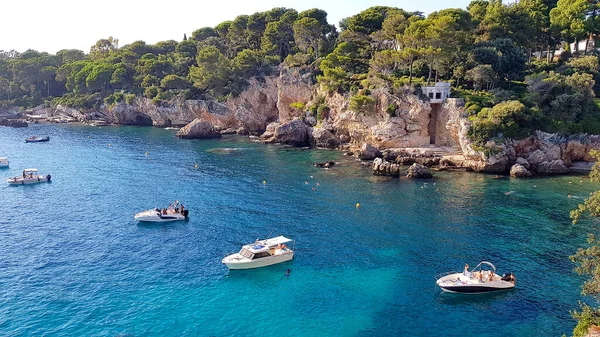 Tájkép Cap Antibes Ben Dél Franciaország — Stock Fotó