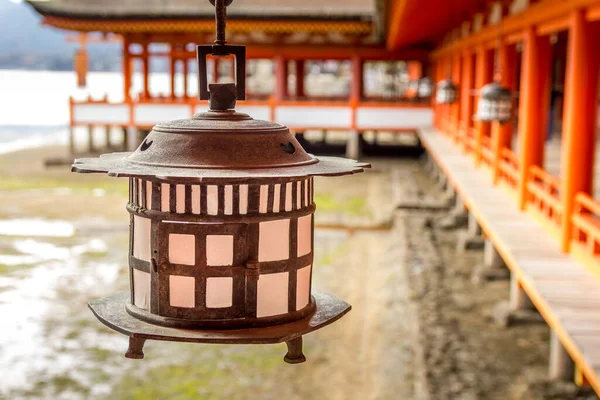 Santuario Itsukushima Isola Miyajima Hiroshima Giappone — Foto Stock