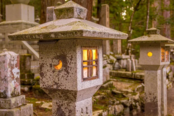 Lanterne Koyasan Monte Koya Giappone — Foto Stock