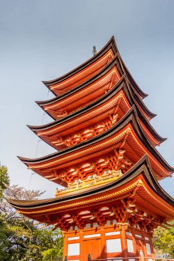 Senjokaku Pavyonu Itsukushima Tapınağı, Miyajima Adası, Hiroşima, Japonya