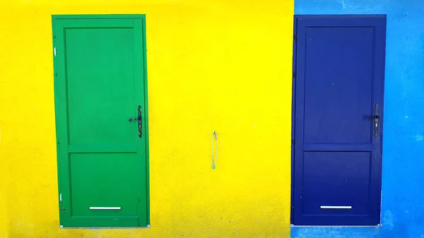 Casas Coloridas Puerto Antiguo Sur Francia —  Fotos de Stock
