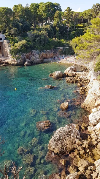 Krajobraz Cap Antibes Południe Francji — Zdjęcie stockowe