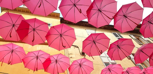 Parapluies Dans Centre Grasse Sud France — Photo