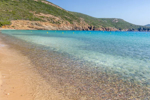 Piana Sahilinde Taşlar Korsika Fransa — Stok fotoğraf