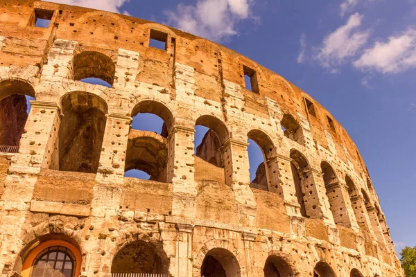 Kolezyum Gün Batımı Roma Talya — Stok fotoğraf