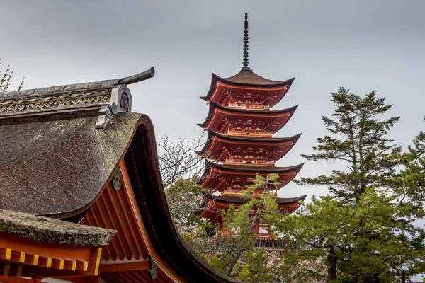 Itsukushima Schrijn Miyajima Eiland Hiroshima Japan — Stockfoto