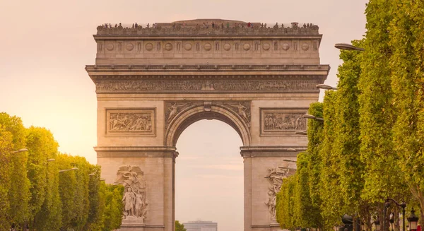 Triumfbågen Paris Frankrike — Stockfoto