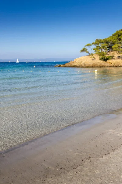 Strand Porquerolles Côte Azur — Stockfoto
