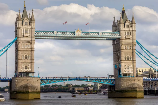 Widok Tower Bridge Londynie Wielka Brytania — Zdjęcie stockowe