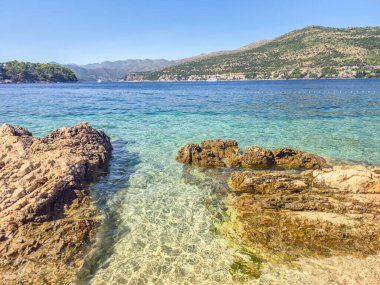 Hırvatistan 'ın Dubrovnik kentindeki Copacabana plajı