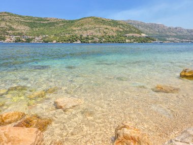 Hırvatistan 'ın Dubrovnik kentindeki Copacabana plajı