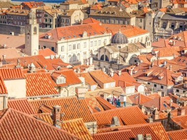 Dubrovnik 'in yukarıdan görünüşü, Hırvatistan