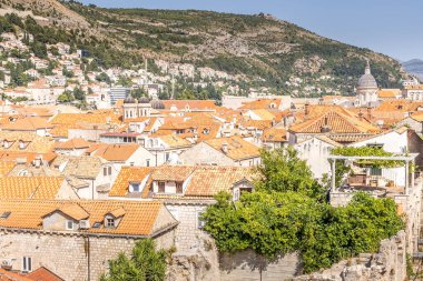 Dubrovnik 'in yukarıdan görünüşü, Hırvatistan