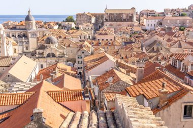 Dubrovnik 'in yukarıdan görünüşü, Hırvatistan