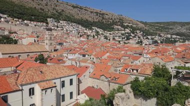 Dubrovnik 'in yukarıdan görünüşü, Hırvatistan