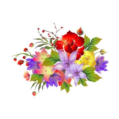 Sulu boya çiçekler çok güzel dekore edilmiş arka plan. Tebrik kartı veya davetiye kartı tasarım olarak kullanılabilir.