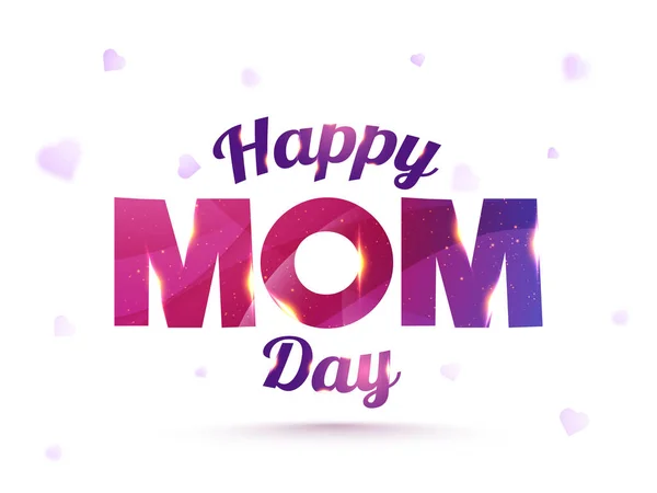 Κομψό Κείμενο Ευτυχισμένη Ημέρα Μαμά Ημέρα Της Μητέρας Εορτασμός Έννοια — Διανυσματικό Αρχείο