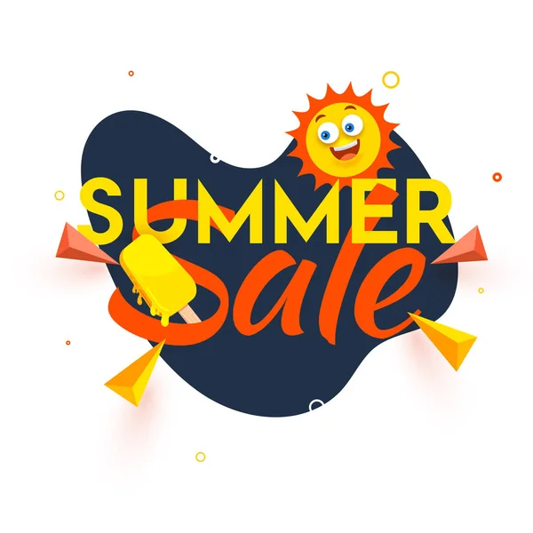 Summer sale flyer or poster discount label Vector Image